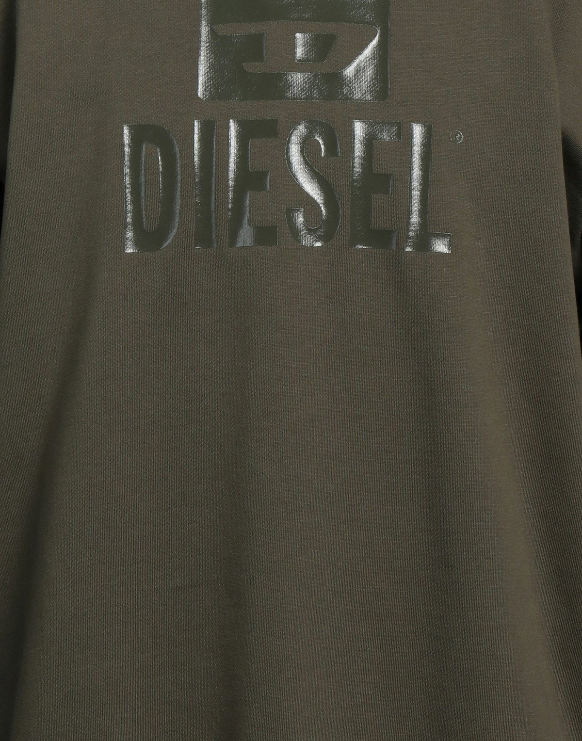 Diesel Mens Sweatshirt Military in Green