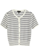 Rag & Bone Dina Striped Cotton-blend Cardigan Stripe