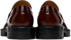 Maison Margiela Burgundy Tabi Loafers