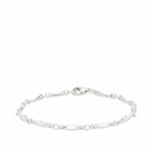 Maple Men's Sunburst Bracelet in Silver