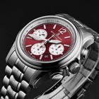 Revue Thommen Air Speed Chronograph Automatic Red Dial Mens Watch 16041.6436