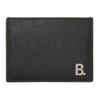 Balenciaga Grey Croc B. Card Holder