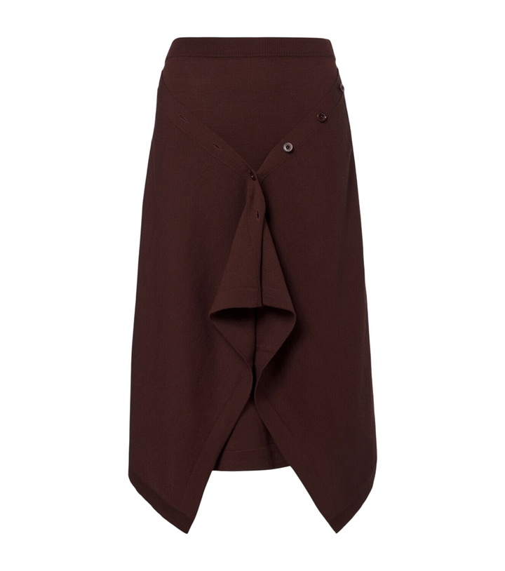 Photo: Lemaire Wool-blend midi skirt