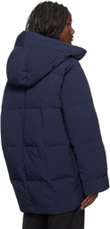 Jil Sander Navy Quilted Down Jacket