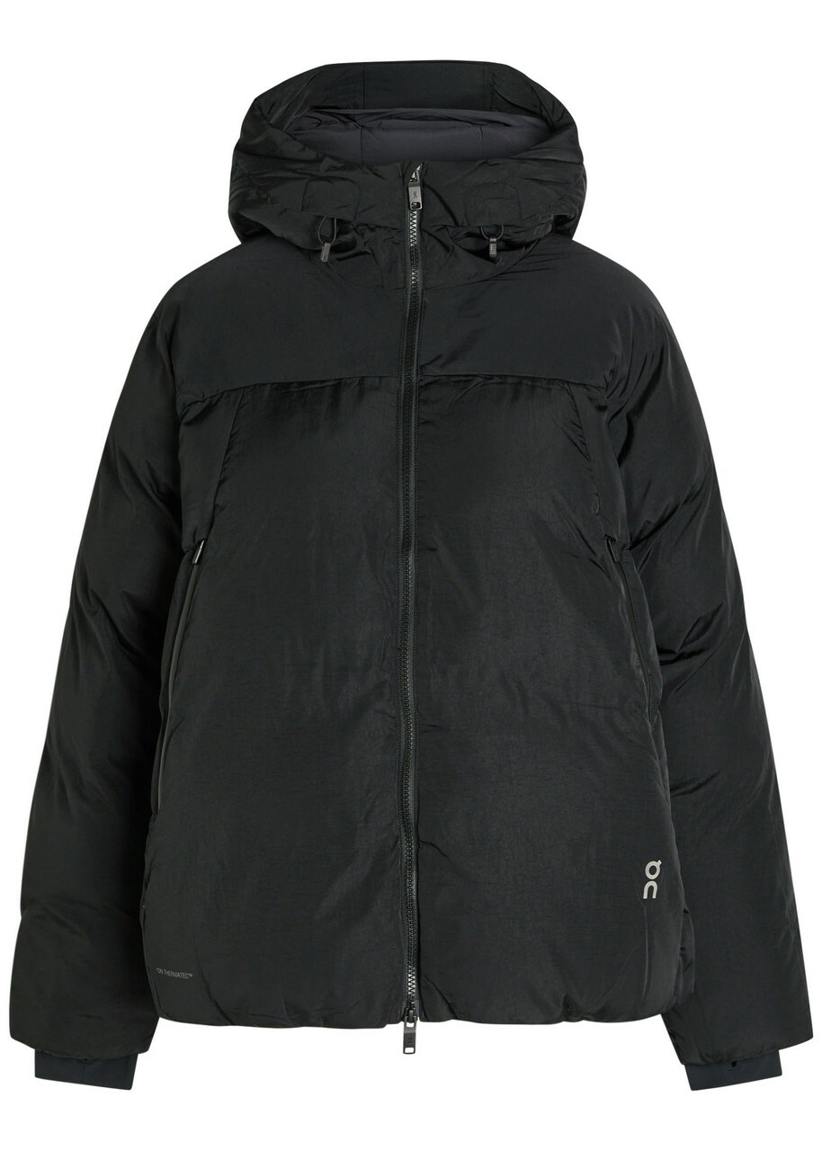 ON All-day Padded Hooded Nylon Jacket Black