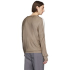 Maison Margiela Off-white and Brown Knit Cardigan