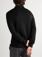 Visvim - Sport Weller Logo-Appliquéd Wool-Blend Jersey Polo Shirt - Black