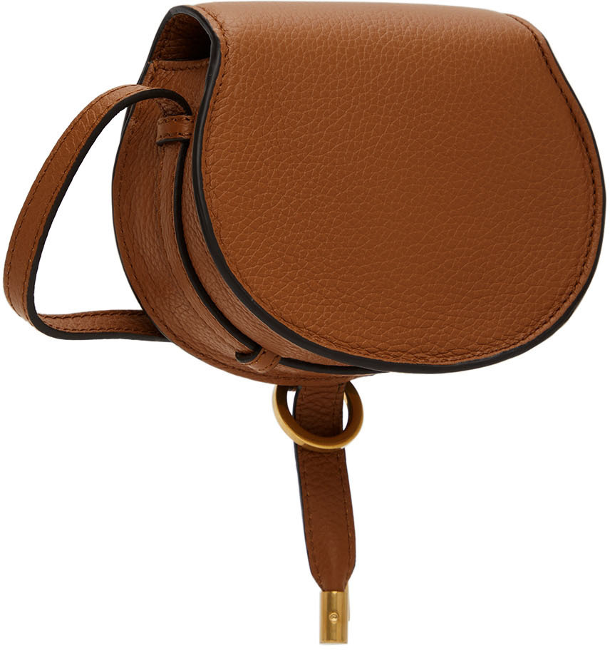 Chloé Tan Nano Marcie Saddle Bag Chloe