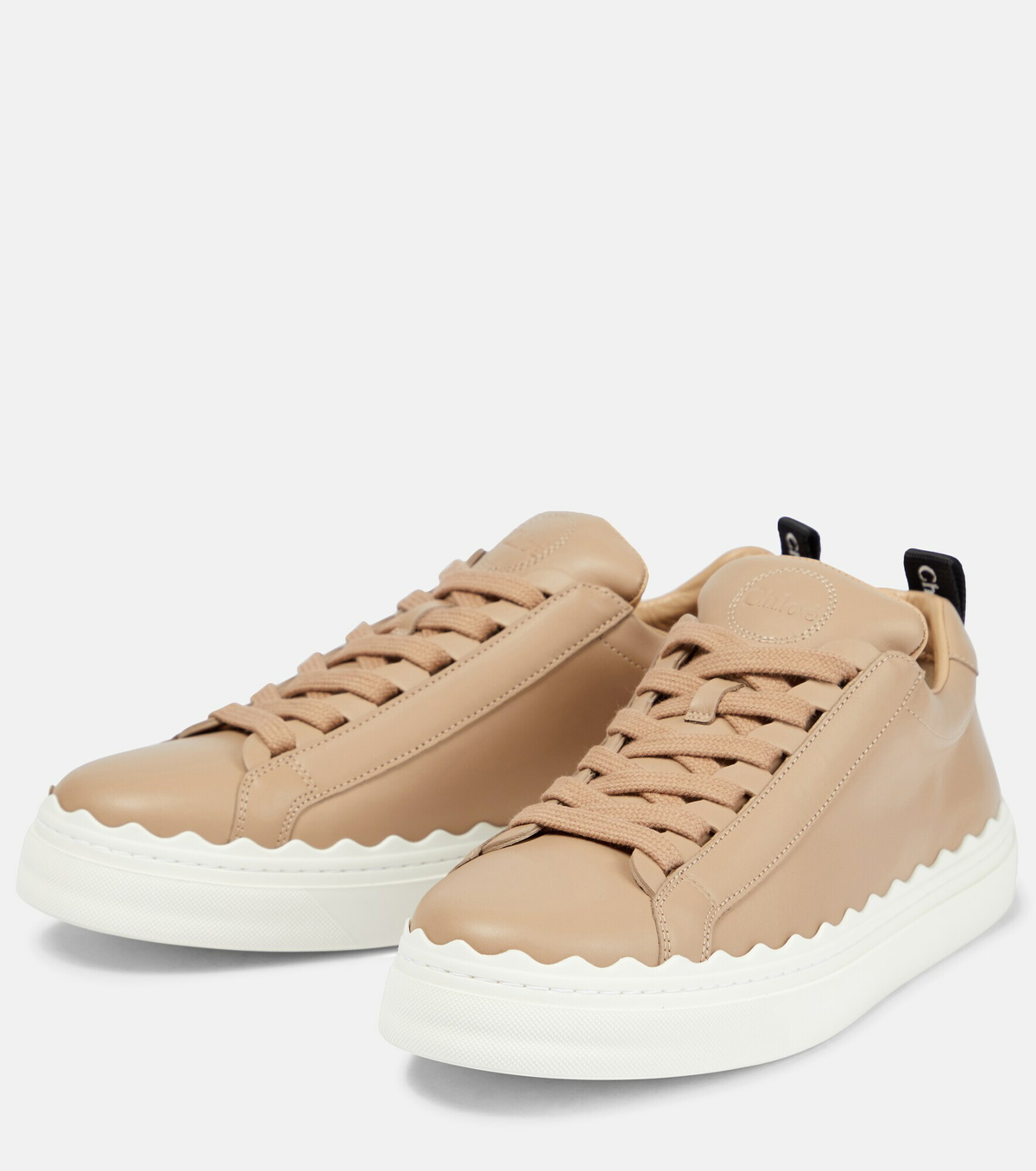Chloe - Lauren leather sneakers Chloe