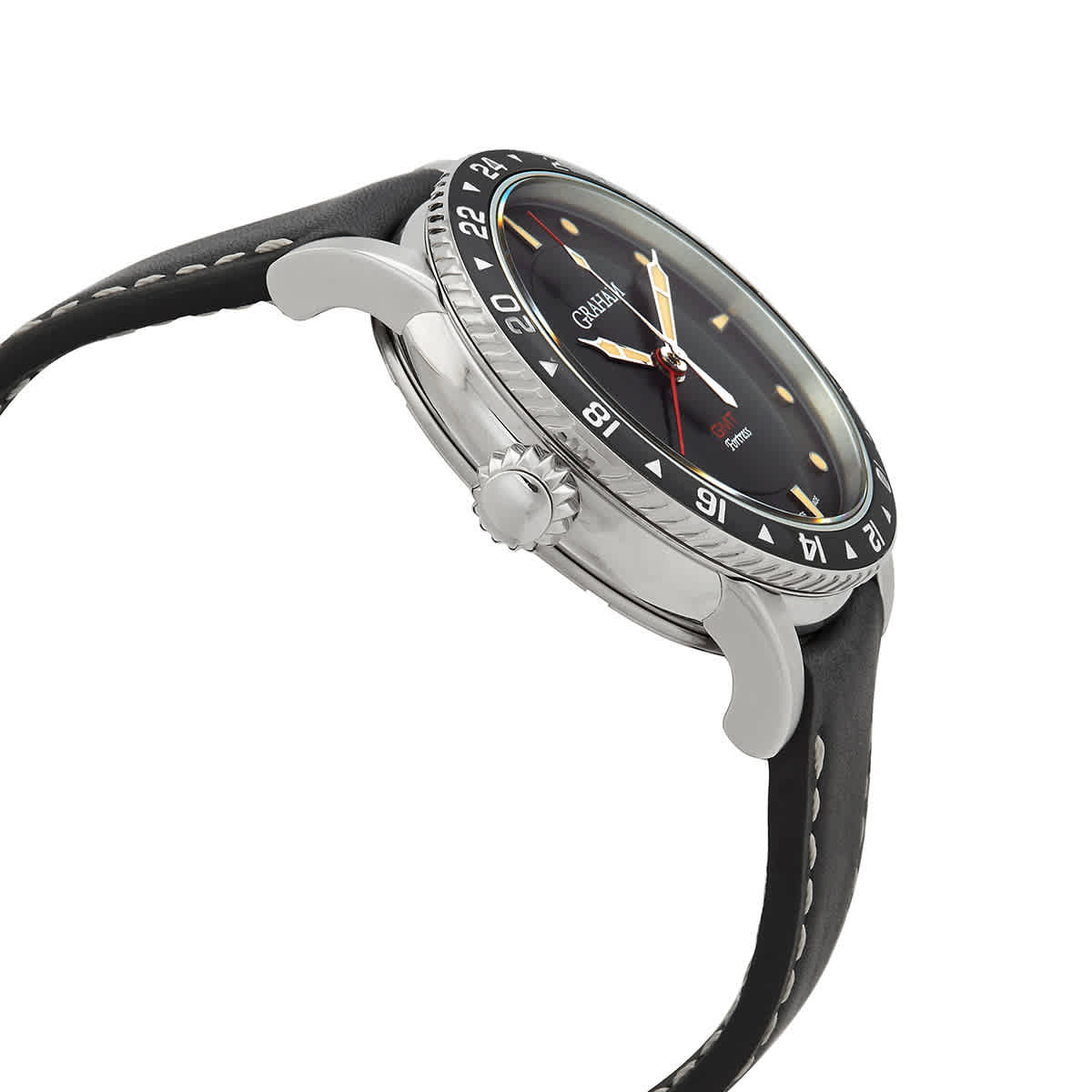 Graham Fortress GMT Automatic Black Dial Mens Watch 2FOBC.B03A