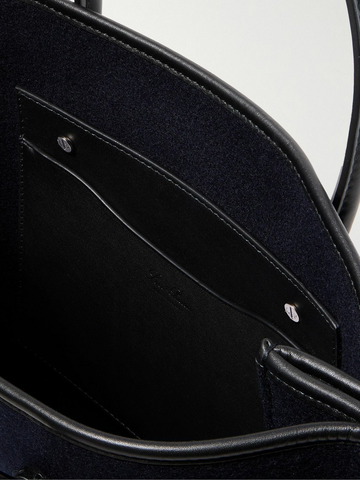 Loro Piana - Beam Small Leather-Trimmed Cashmere Tote Bag