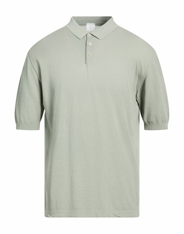 Photo: Eleventy Platinum Mens Polo shirt in Sage green