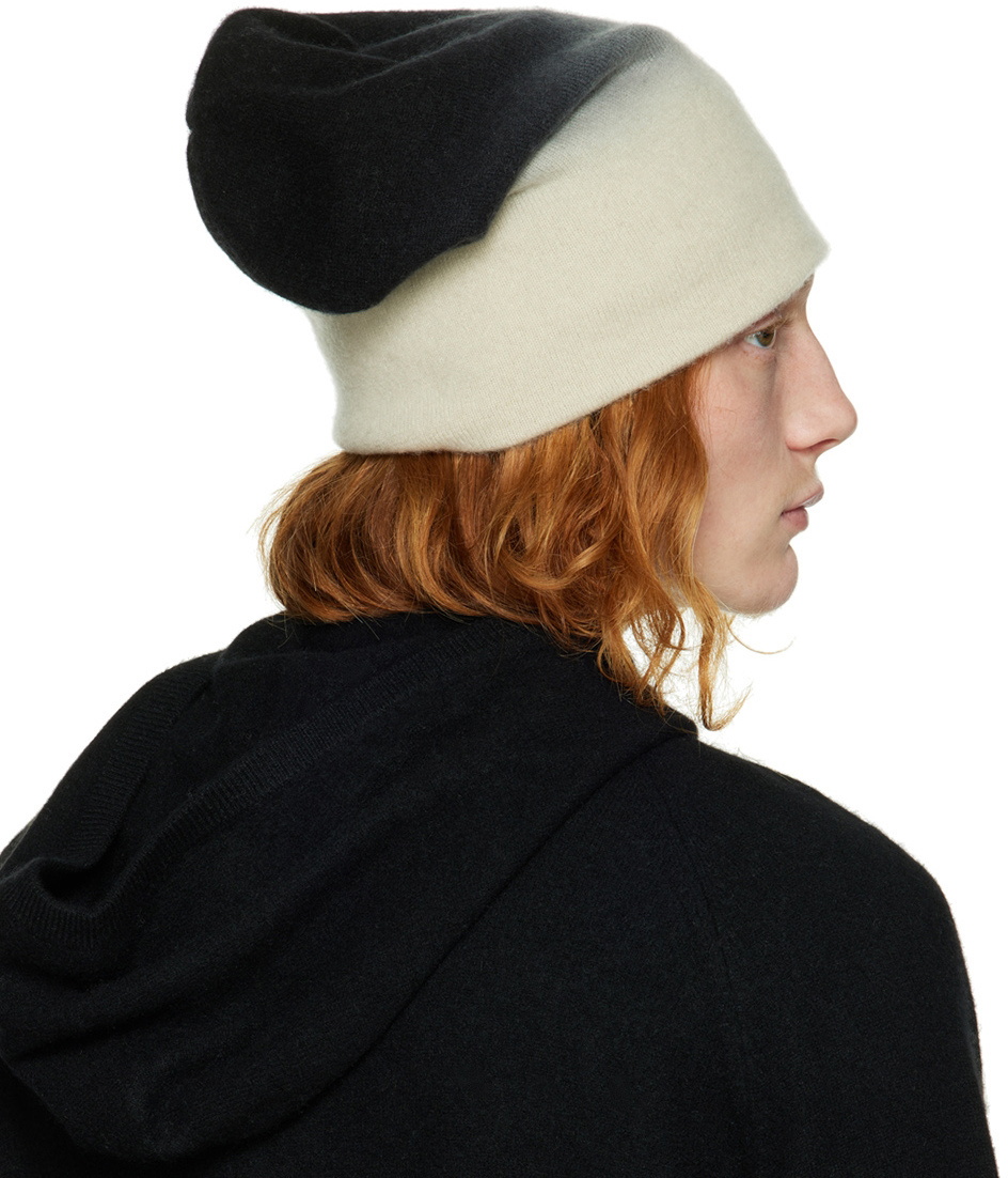 BEANIE HAT IN STELL BISQUE BEIGE MIX WHITE CASHMERE 436731