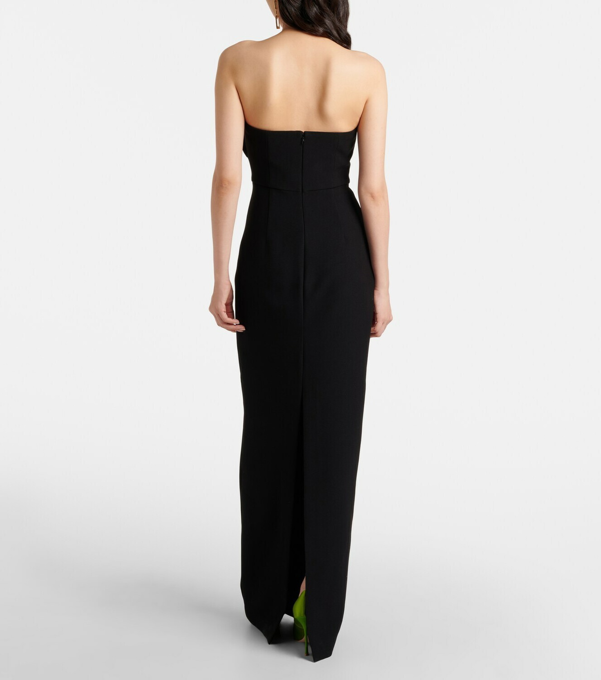 Roland Mouret Floral asymmetric corset gown