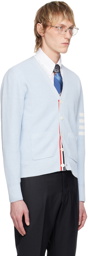 Thom Browne Blue 4-Bar Cardigan