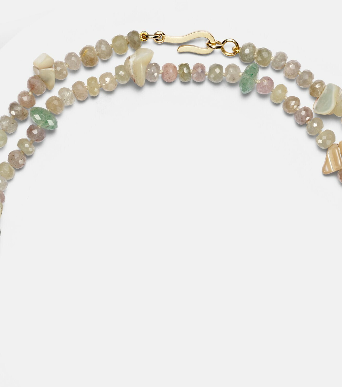 Ileana Makri Beaded necklace with gemstones