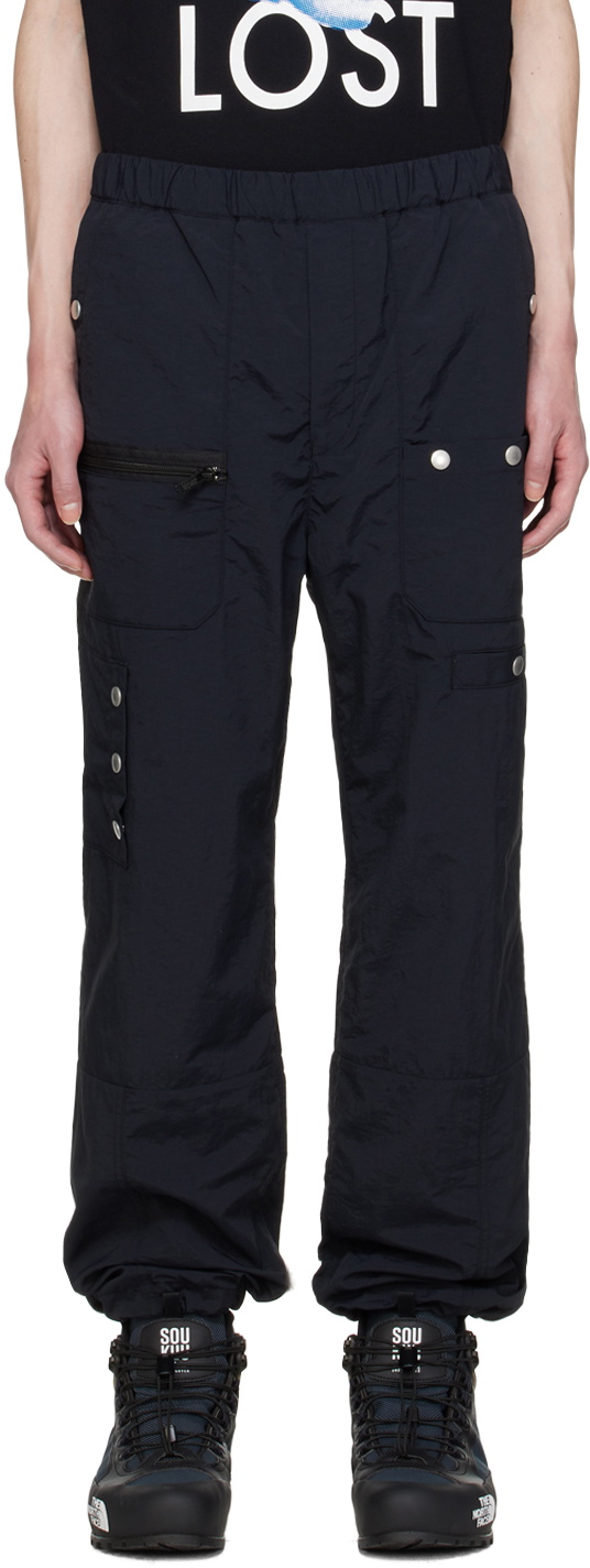 UNDERCOVER Black Crinkled Cargo Pants Undercover