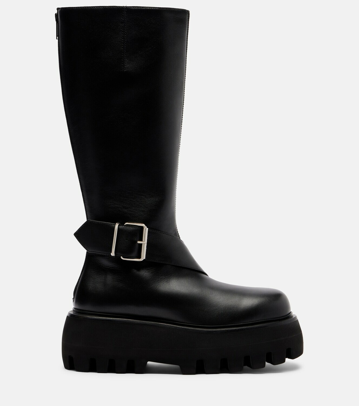 McQueen Leather knee-high boots