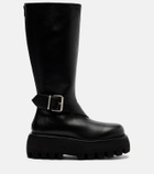 McQueen Leather knee-high boots