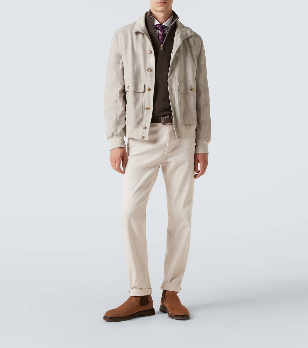 Brunello Cucinelli Leather blouson