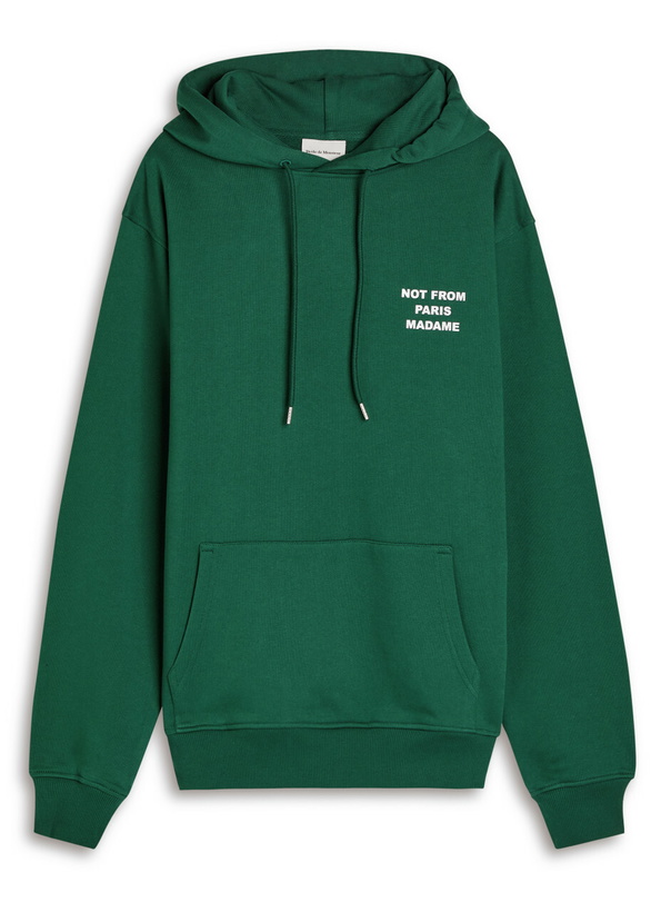 Photo: DRÔLE DE Monsieur Nfpm Hooded Cotton Sweatshirt Dark Green