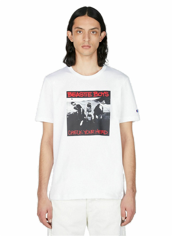 Photo: Champion x Beastie Boys - Check Your Head T-Shirt in White