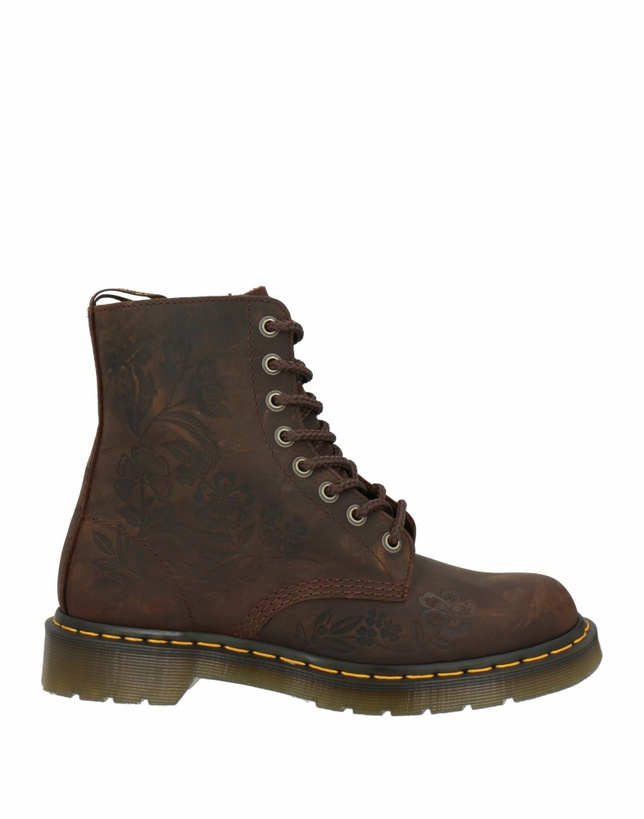 Photo: Dr. Martens 1460 Pascal Emboss Floral Womens Ankle boots in Brown