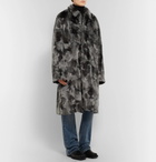 Balenciaga - Oversized Faux Fur Coat - Men - Gray