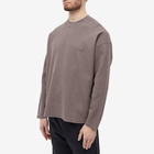 Cole Buxton Men's Long Sleeve Waffle T-Shirt in Brown