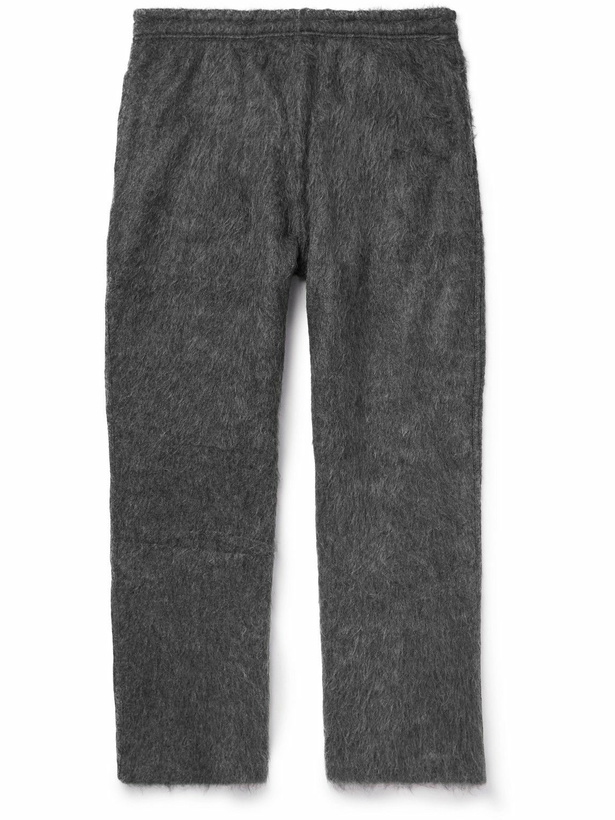 Photo: Our Legacy - Reduced Straight-Leg Brushed-Knit Trousers - Gray