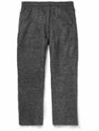 Our Legacy - Reduced Straight-Leg Brushed-Knit Trousers - Gray