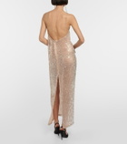 Magda Butrym Crystal-embellished sequined gown