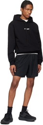 Jil Sander Black Bonded Logo Shorts