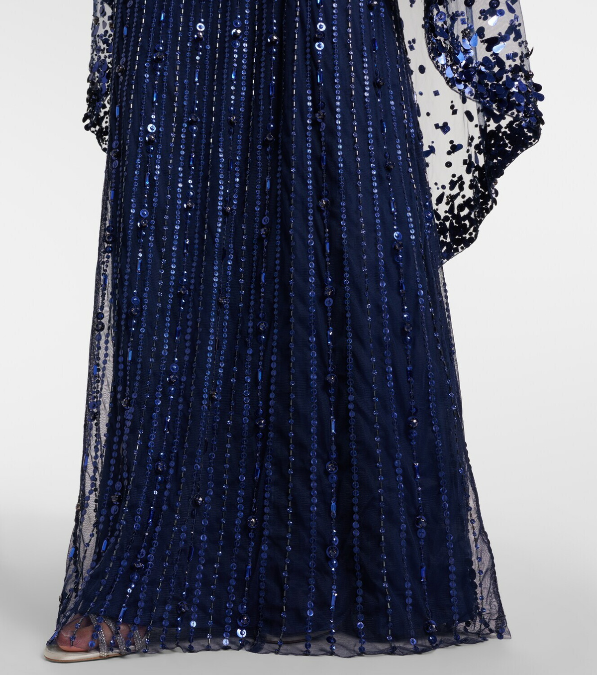 Jenny Packham Caped embellished gown