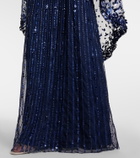 Jenny Packham Caped embellished gown