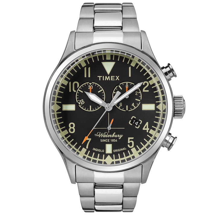 Photo: Timex Heritage Waterbury Chronograph Bracelet Watch