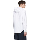 Thom Browne White Zip-Front Oxford Shirt