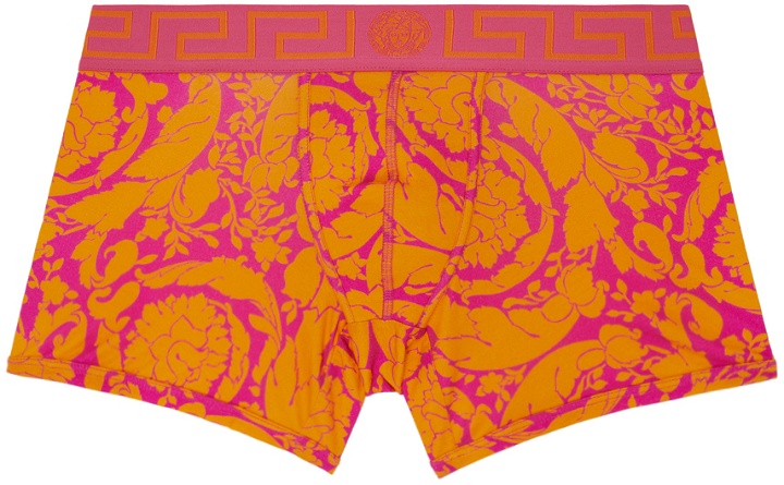 Photo: Versace Underwear Orange Barocco Briefs