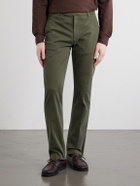 Massimo Alba - Winch Straight-Leg Cotton-Blend Twill Trousers - Green