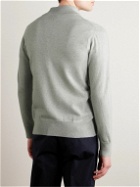 Kingsman - Wade Merino Wool and Cashmere-Blend Half-Zip Sweater - Gray