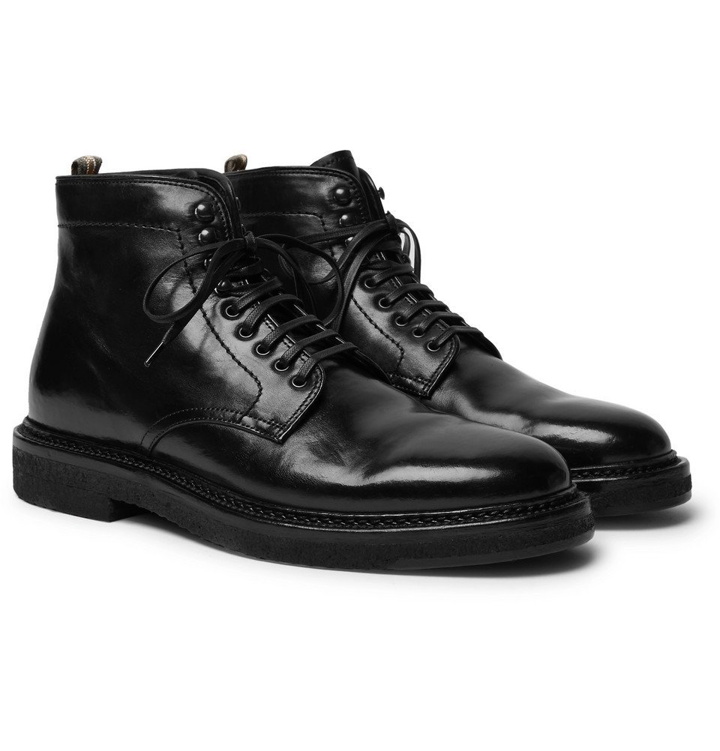Photo: Officine Creative - Stanford Polished-Leather Boots - Men - Black