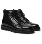 Officine Creative - Stanford Polished-Leather Boots - Men - Black