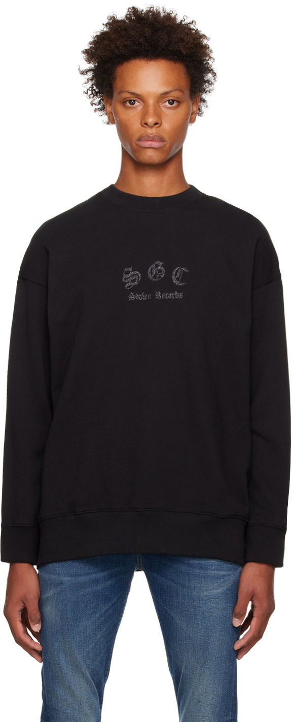 Stolen Girlfriends Club Black Stolen Records Sweatshirt