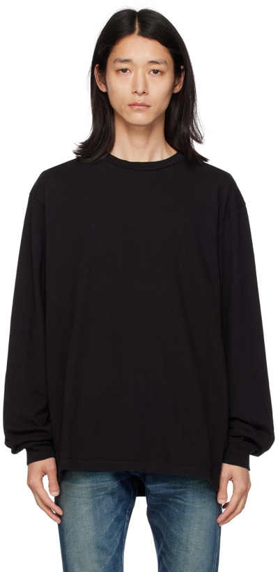 Photo: John Elliott Black University Long Sleeve T-Shirt