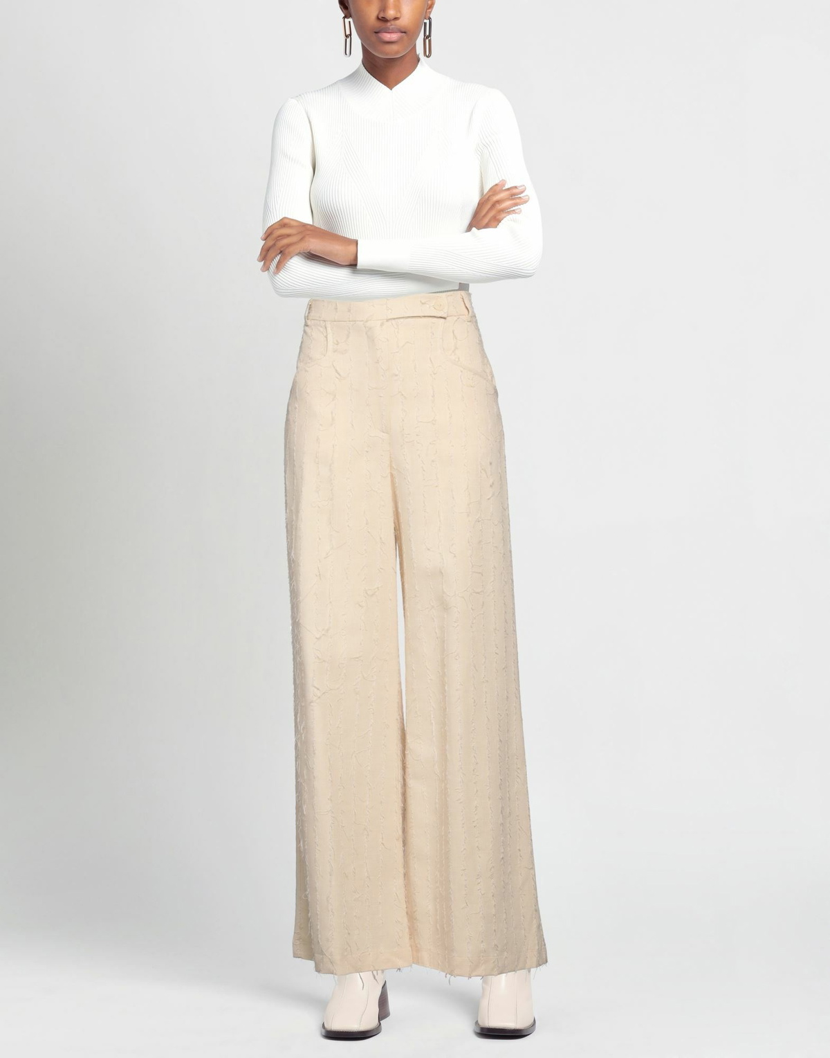 Skills & Genes Womens Pants Ivory