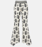 Johanna Ortiz Printed linen wide-leg pants