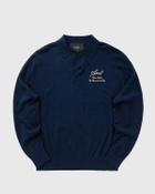 Axel Arigato Atelier Polo Sweater Blue Mens Pullover