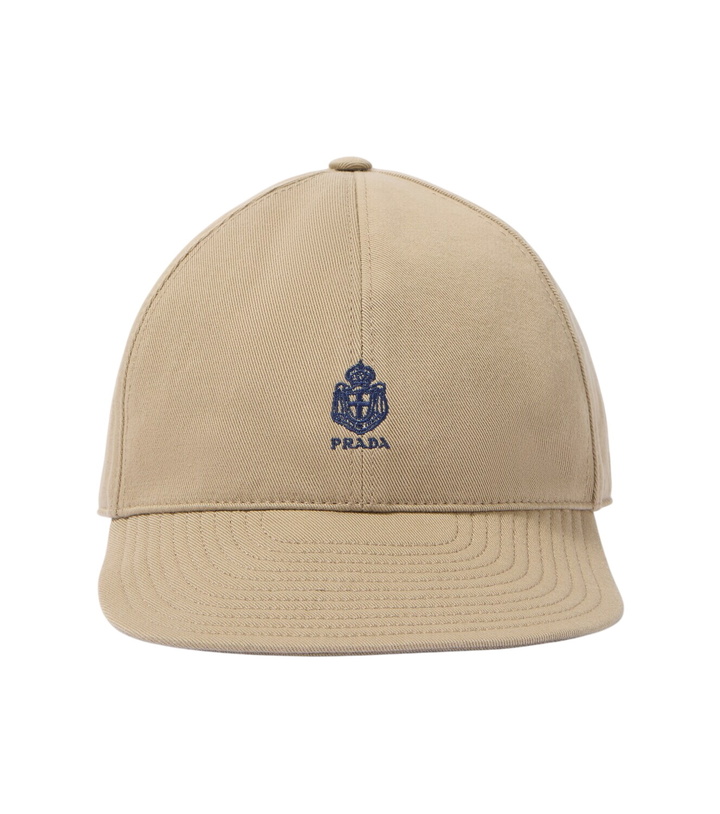 Photo: Prada Logo canvas baseball cap