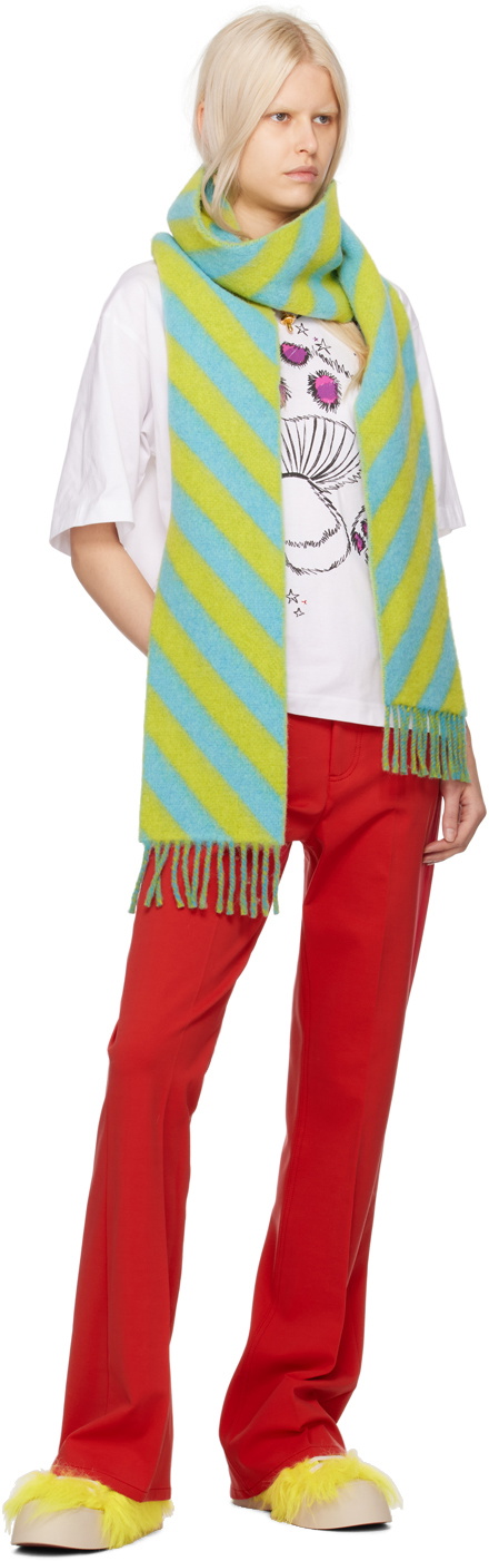 【送料&関税込】Marni Scarf Marni Fox Knitted Scarf | Brown | FARFETCH