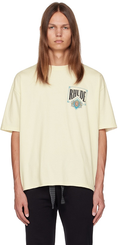 Photo: Rhude White Printed T-Shirt